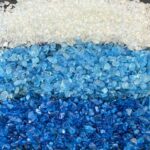 Blue White Feather Pearl Crystal Butterfly DIY Craft Kit