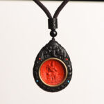 Sandalwood Elephant & Cinnabar Zodiac Guardian Pendant