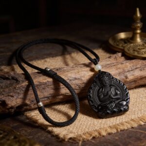 Obsidian Zodiac Guardian Pendant