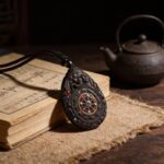 Sandalwood Elephant & Cinnabar Zodiac Guardian Pendant