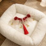 Red Lace New Year Pet Collar