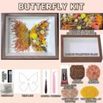 Orange Preserved Flower Butterfly DIY Kit