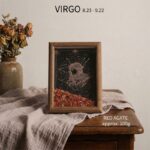 12 Constellation Natural Crystal Chip Frame