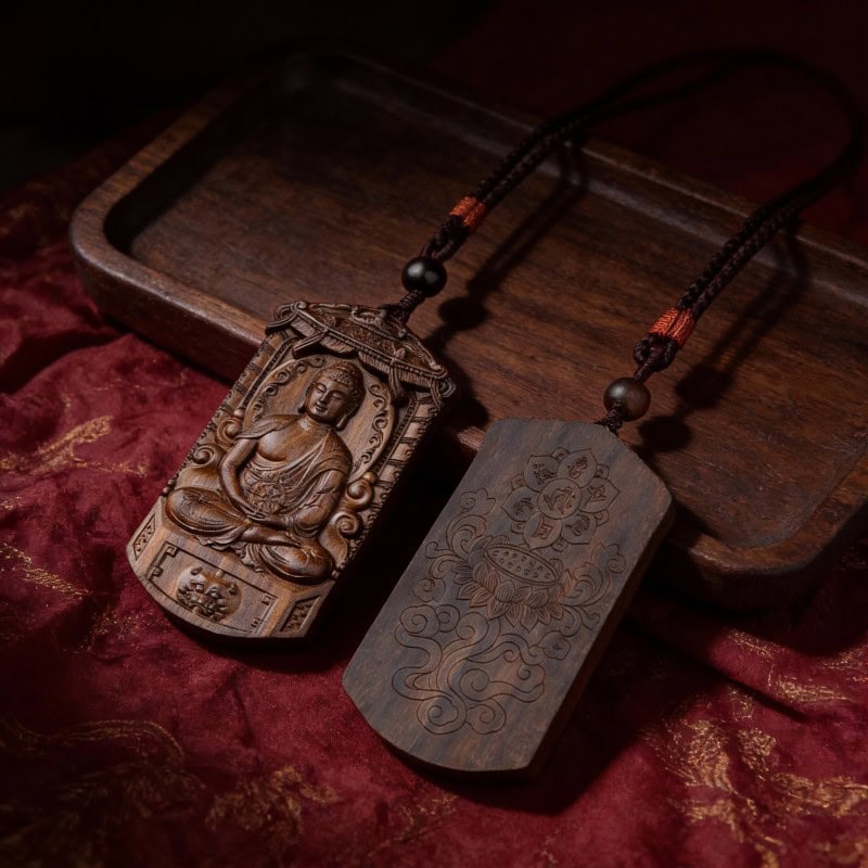 Wooden Zodiac Guardian Pendant