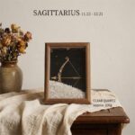 12 Constellation Natural Crystal Chip Frame