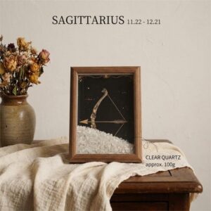 12 Constellation Natural Crystal Chip Frame - Sagittarius