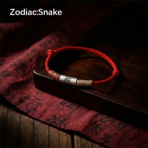 Twelve Zodiac Guardian Peace Red Bracelet - Snake Zodiac