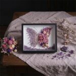 Purple Preserved Flower Crystal Butterfly DIY Craft Kit
