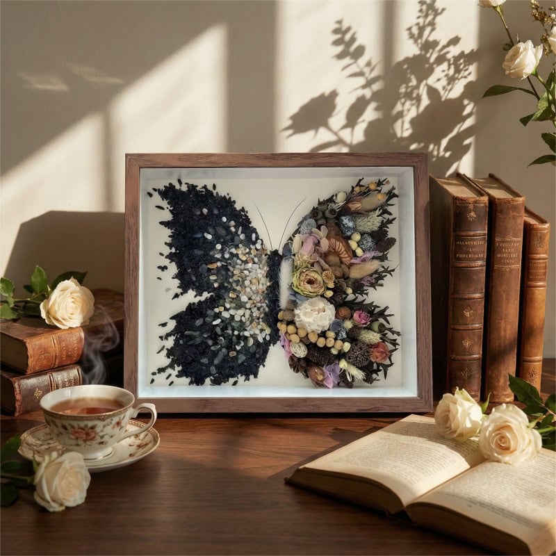 Moody Tone Preserved Flower Butterfly DIY Craft Kit