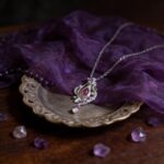 Aquarius Amethyst Teardrop Pendant Necklace