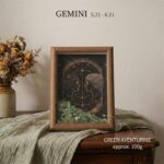 12 Constellation Natural Crystal Chip Frame