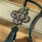 Five Emperor Coins Peace Buckle Lucky Tassel Ornament