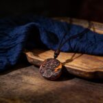 Thunderstruck Peach Wood Pixiu Bagua Lucky Pendant