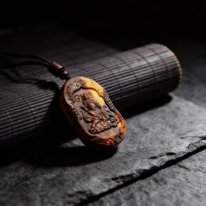 Thunderstruck Peach Wood Thunder God Lucky Pendant